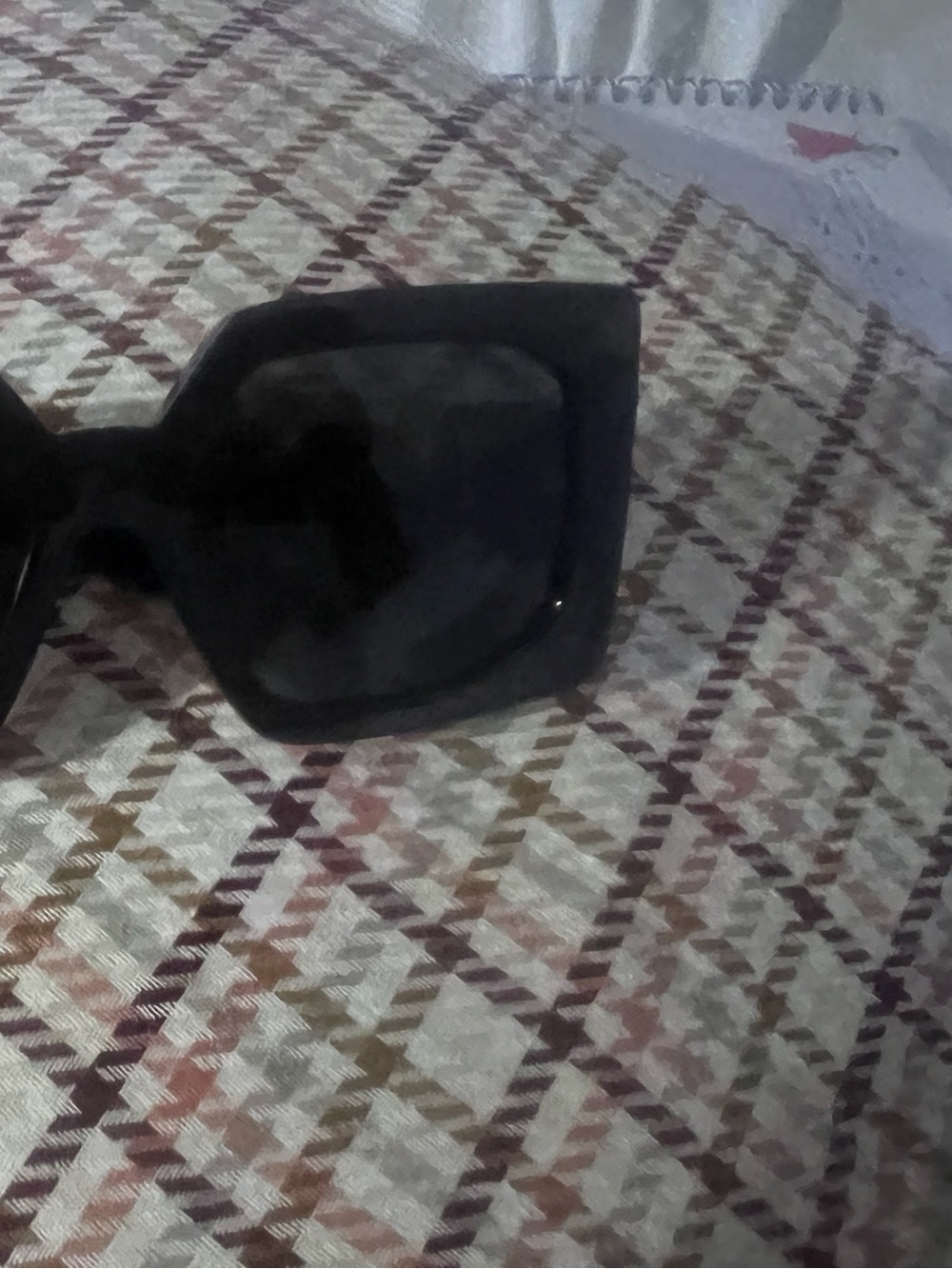 Women's Oversized Square Sunglasses in Black VERSACE